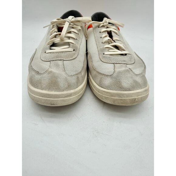 OluKai Men’s Punini Casual Sneakers Off White / Molten Orange Size 9.5 main image 2